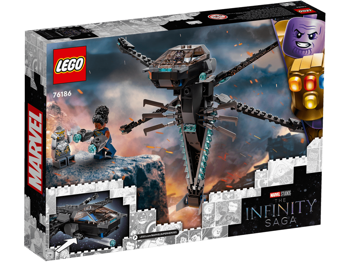 LEGO 76186 Mustan Pantterin lohikäärmelentokone - ALETUU.FI