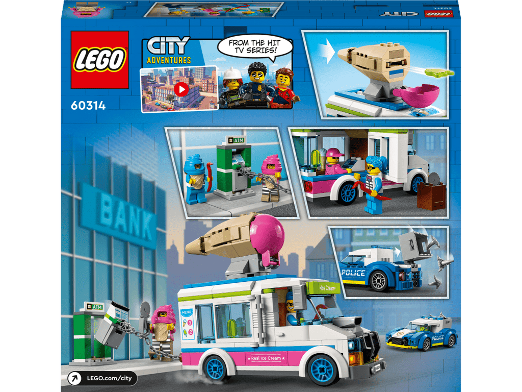 LEGO 60314 Poliisin takaa-ajama jäätelöauto - ALETUU.FI