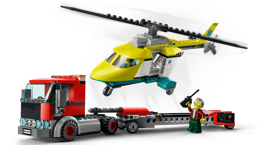 LEGO 60343 Pelastushelikopterin kuljetusauto - ALETUU.FI