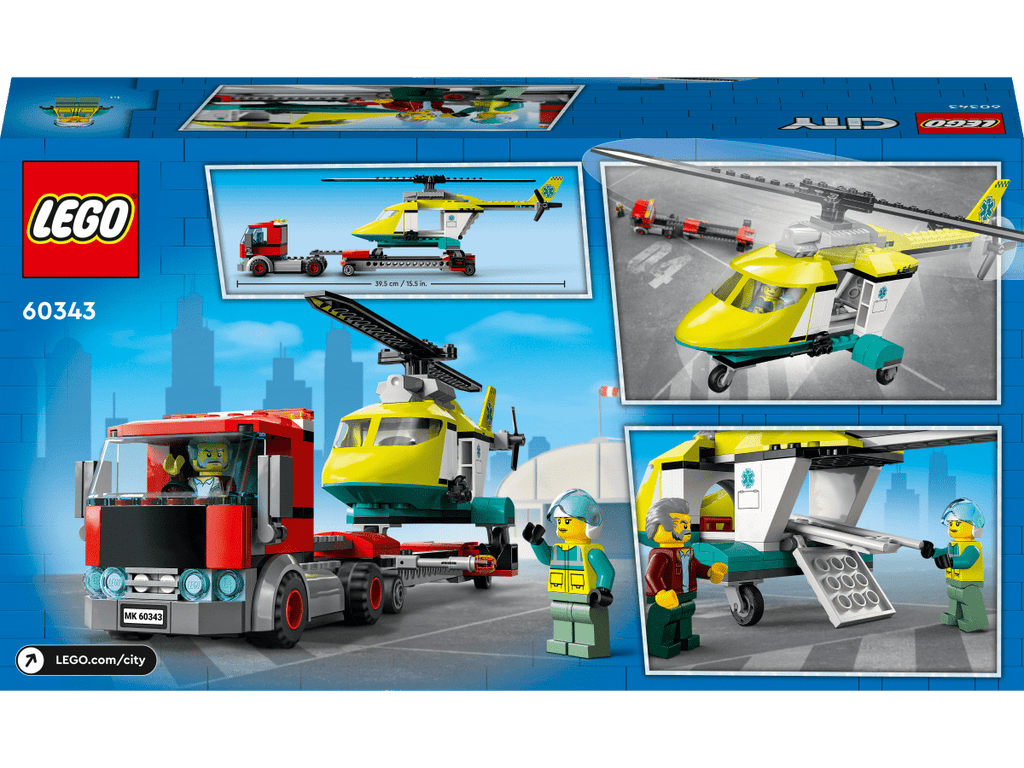 LEGO 60343 Pelastushelikopterin kuljetusauto - ALETUU.FI