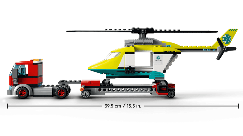 LEGO 60343 Pelastushelikopterin kuljetusauto - ALETUU.FI