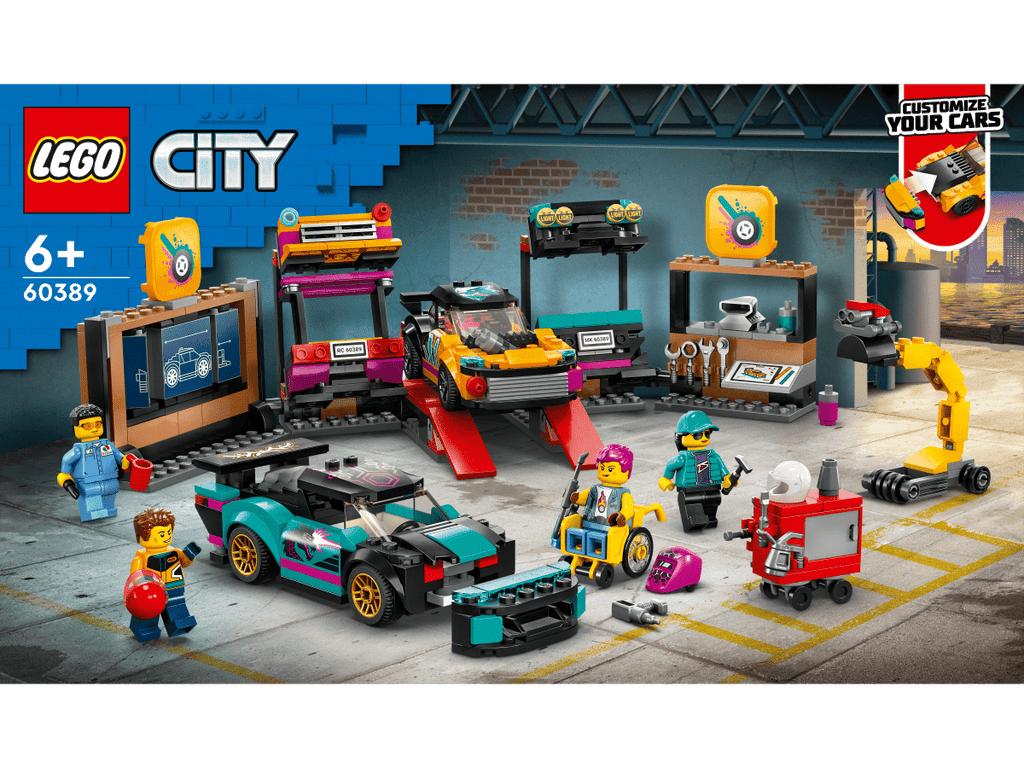 LEGO 60389 Autojen tuunaustalli - ALETUU.FI