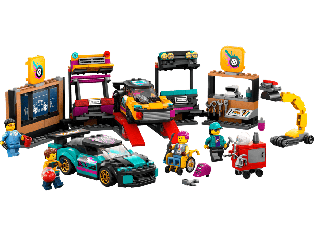 LEGO 60389 Autojen tuunaustalli - ALETUU.FI