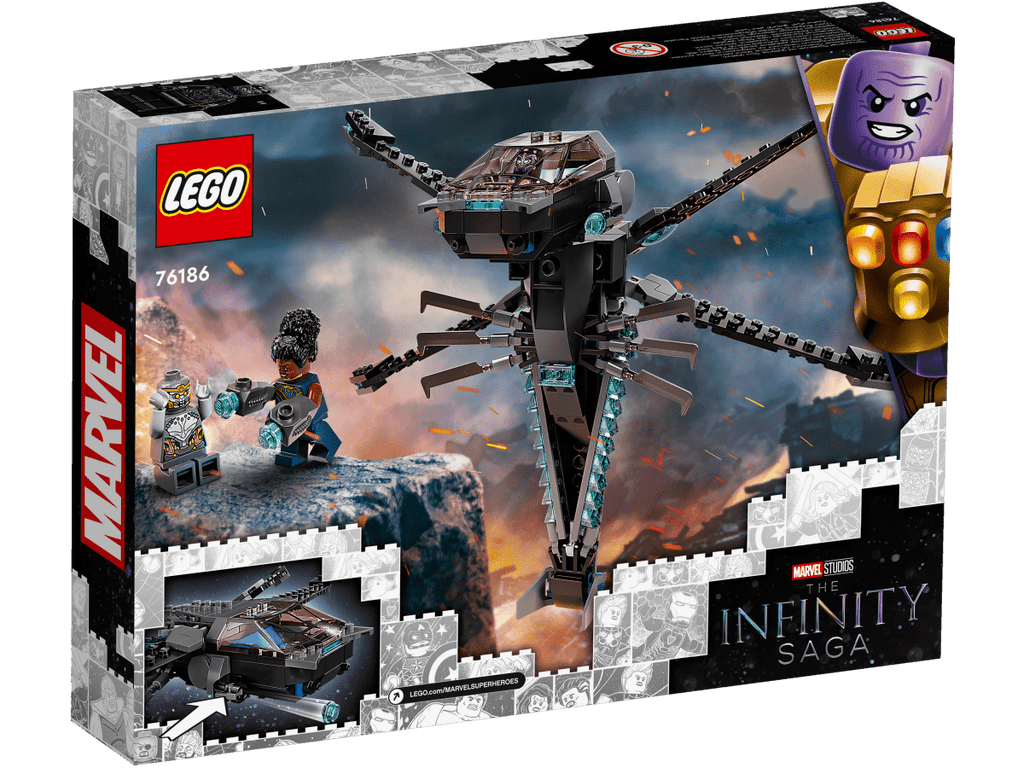 LEGO 76186 Mustan Pantterin lohikäärmelentokone - ALETUU.FI