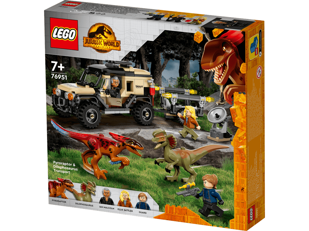 LEGO 76951 Pyroraptorin ja Dilophosauruksen kuljetus - ALETUU.FI